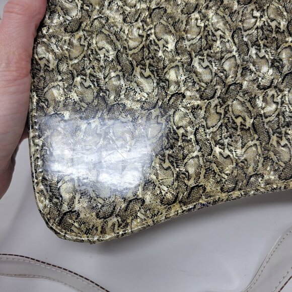 Vintage 80s Retro J. Renee Vinyl Plastic Crossbody Purse Handbag Fantasy Pearl S - Picture 14 of 14